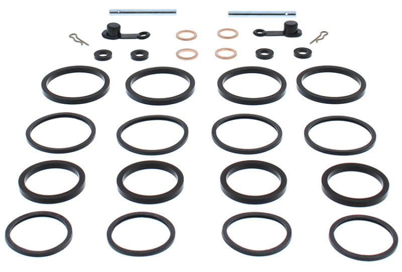 ABR Caliper Rebuild Kits - All Balls Racing 89-92 Kawasaki ZX750 (Ninja) ZX7 Caliper Rebuild Kit Front
