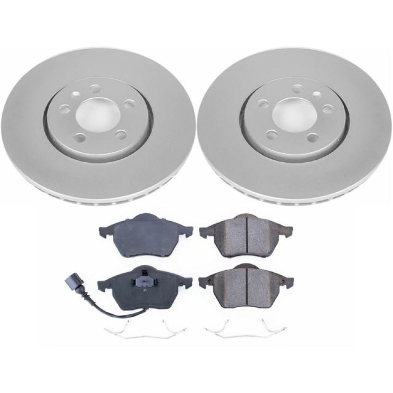 PSB Z23 Evolution Coated Kit - Power Stop 99-10 Volkswagen Beetle Front Z23 Evolution Sport Coated Brake Kit