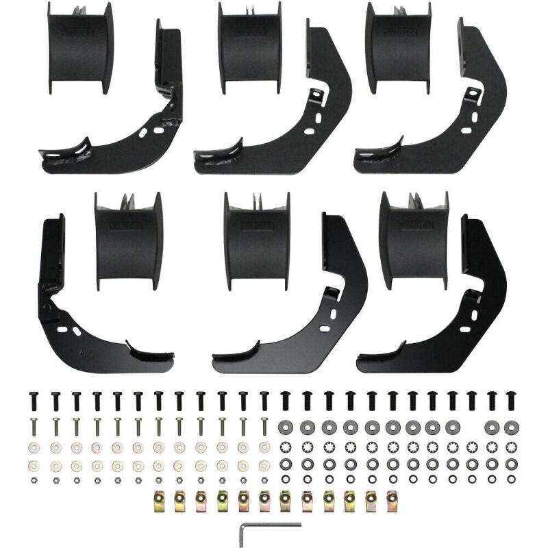 WES Nerf Bars - PRO TRAXX 5 - Westin 2014-2018 Chevy Silverado 1500 Crew Cab PRO TRAXX 5 Oval Nerf Step Bars - Black