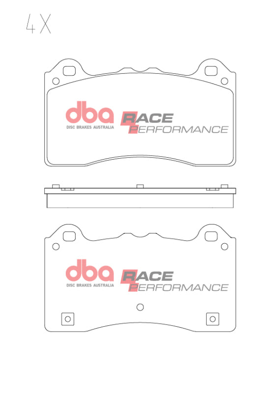 DBA RP Performance Brake Pads - DBA 17-19 Ford Focus RS Front RP Performance Brake Pads