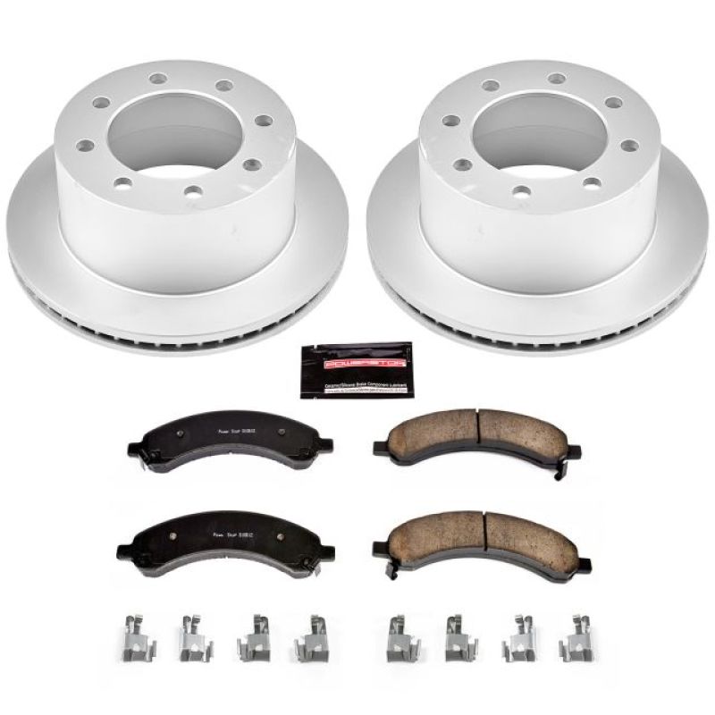 PSB Z17 Evolution Coated Kit - Power Stop 03-08 Chevrolet Express 3500 Rear Z17 Evolution Geomet Coated Brake Kit