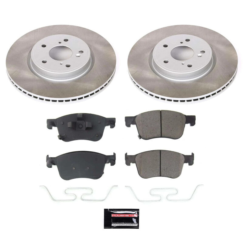 PSB Semi-Coated Rotor Kits - Power Stop 2022 Honda Civic Front Semi-Coated Rotor Kit