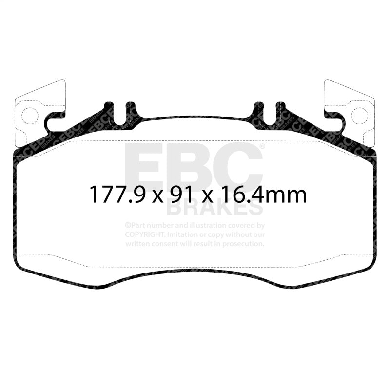 EBC Yellowstuff Brake Pad Sets - EBC 2020+ Mercedes-Benz CLA45 AMG 2.0T (C118) Yellowstuff Front Brake Pads