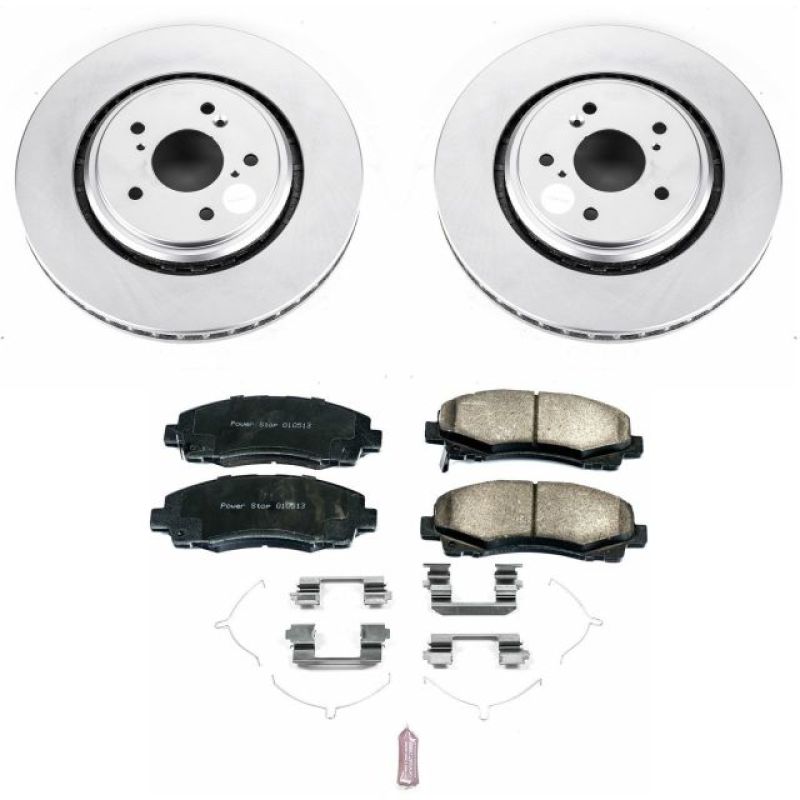 PSB Z17 Evolution Coated Kit - Power Stop 15-19 Acura TLX Front Z17 Evolution Geomet Coated Brake Kit