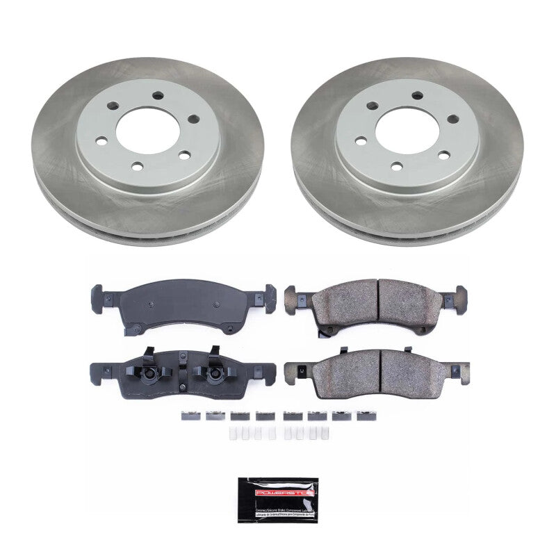 PSB Semi-Coated Rotor Kits - Power Stop 03-06 Lincoln Navigator Front Semi-Coated Rotor Kit