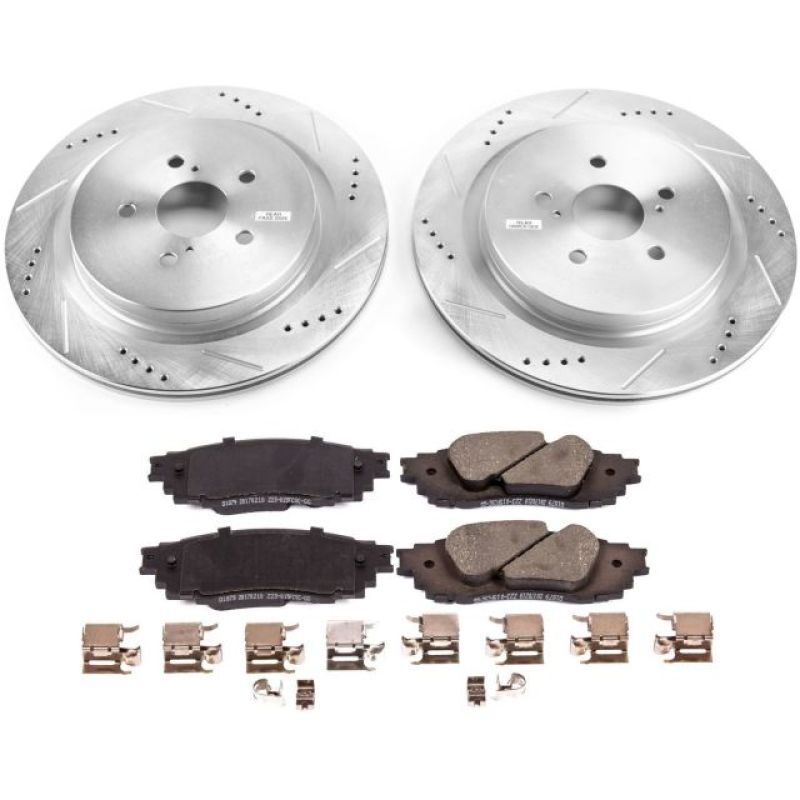 PSB Z23 Evolution Kit - Power Stop 16-18 Lexus RX350 Rear Z23 Evolution Sport Brake Kit
