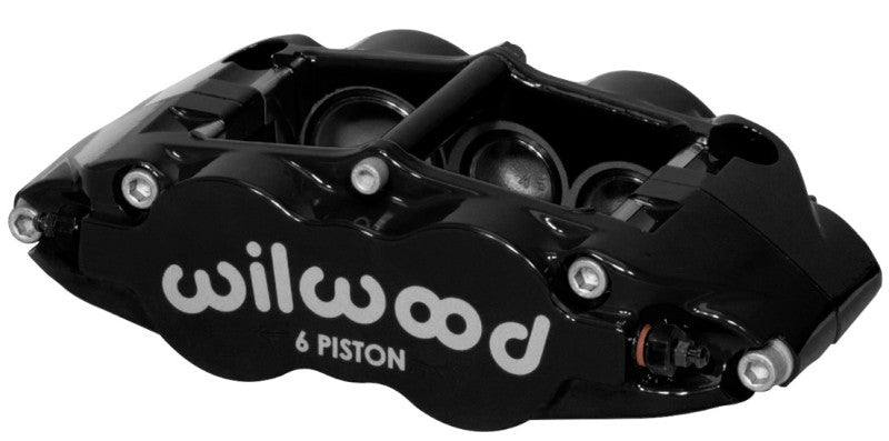WIL Superlite Caliper - Wilwood Caliper-Narrow Superlite 6R-LH - Black 1.38/1.12/1.12in Pistons 1.10in Disc