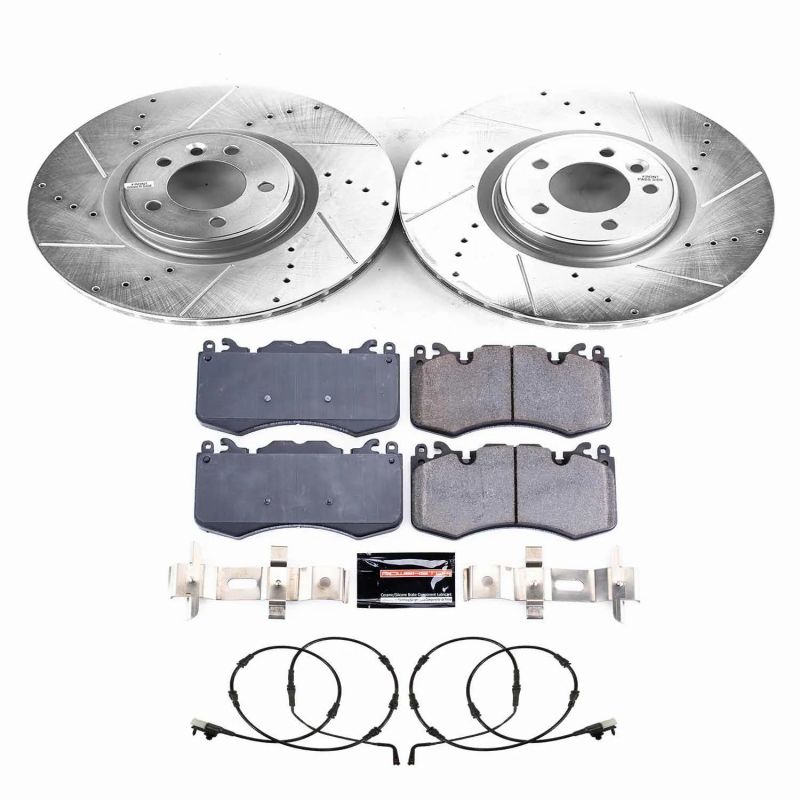 PSB Evolution Drill/Slot Rotor - Power Stop 18-21 Land Rover Range Rover Sport Front Z23 Evolution Brake Kit