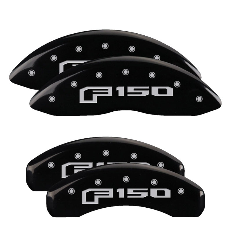 MGP Caliper Covers 4 Logo - MGP 4 Caliper Covers Engraved Front & Rear Oval Logo/Ford Black Finish Silver Char 2013 Ford F-150
