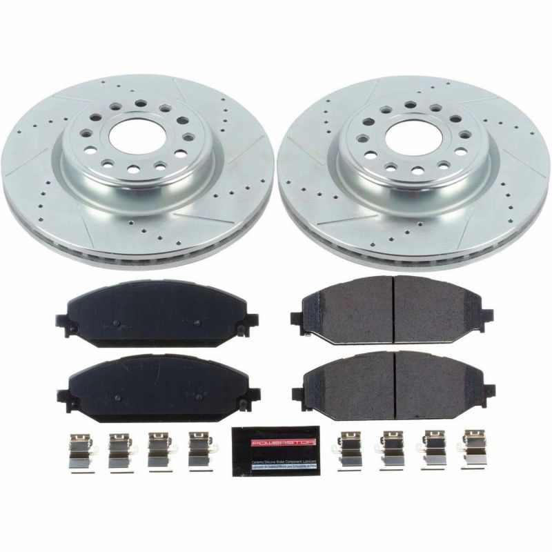 PSB Evolution Drill/Slot Rotor - Power Stop 20-22 Ram 1500 Front Z23 Evolution Brake Kit