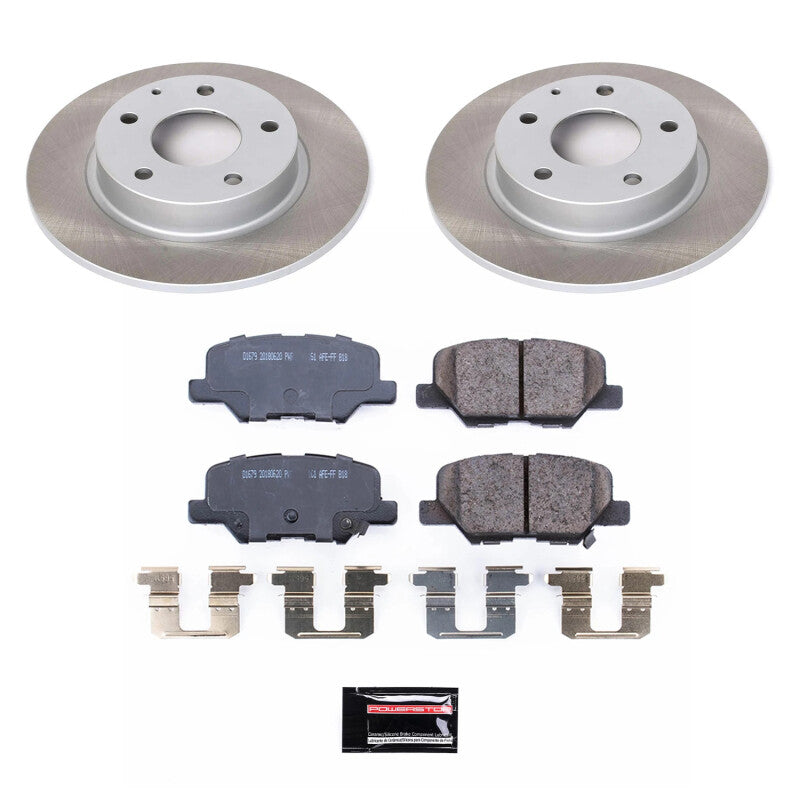 PSB Semi-Coated Rotor Kits - Power Stop 14-16 Mazda 3 Rear Semi-Coated Rotor Kit