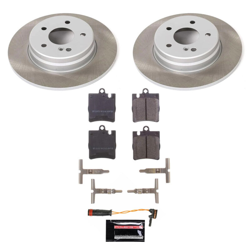 PSB Semi-Coated Rotor Kits - Power Stop 10-11 Mercedes-Benz SLK350 Rear Semi-Coated Rotor Kit
