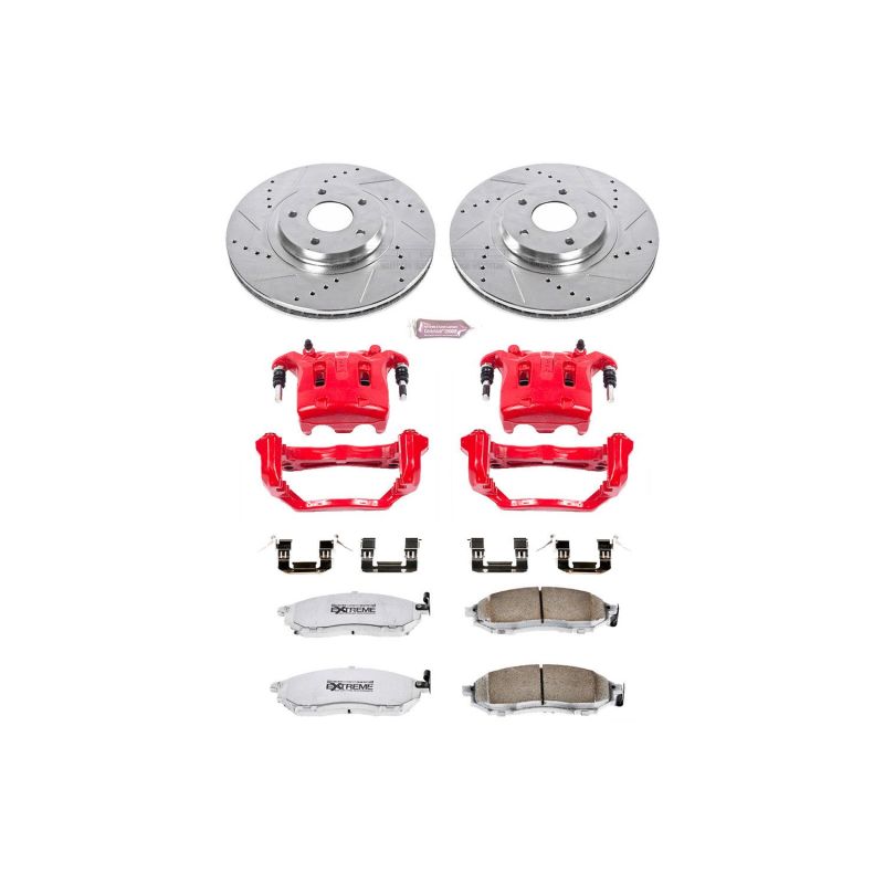 PSB Z26 Street Warrior Kit - Power Stop 11-14 Nissan Murano Front Z26 Street Kit w/Cals