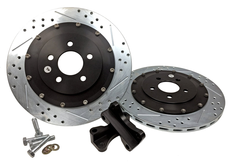 BAE Eradispeed Rotors - Baer Brakes 05-14 Ford Mustang/07-12 GT500 Eradispeed+1 Rear SDZ 2-Piece Performance Brake Rotors