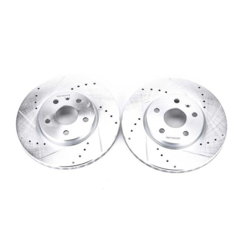 PSB Evolution Drill/Slot Rotor - Power Stop 2010 Buick Allure Front Evolution Drilled & Slotted Rotors - Pair