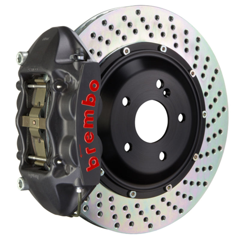 BRB Big Brake Kits - Brembo 12-15 335i/335i xDrive Exc MSport Brakes Rr GTS BBK 4Pis Cast 345x28 2pc Rtr Drill-Black HA