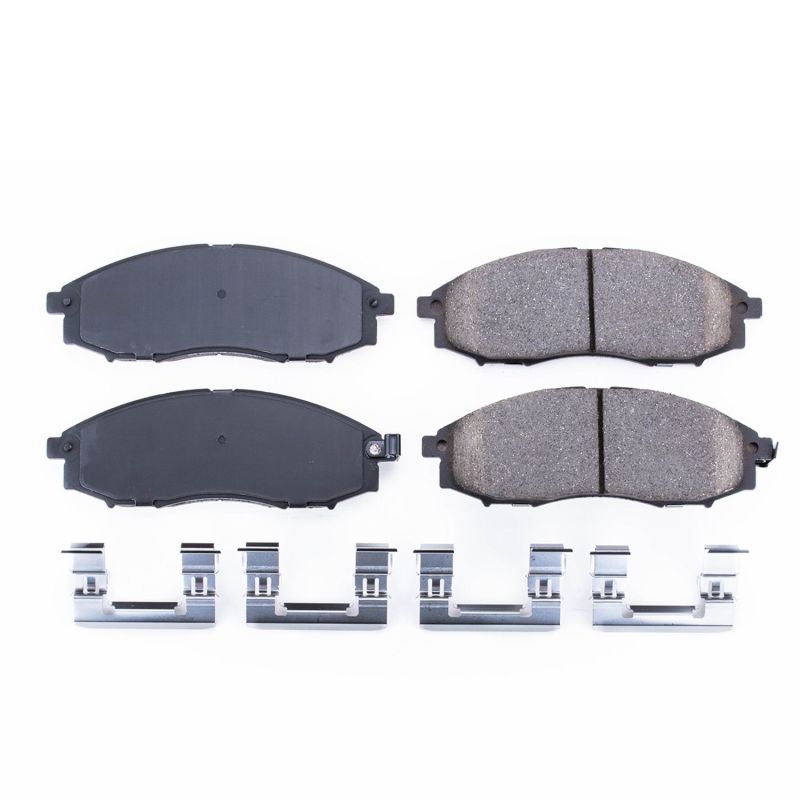 PSB Z17 Evolution Brake Pads - Power Stop 03-04 Nissan Frontier Front Z17 Evolution Ceramic Brake Pads w/Hardware