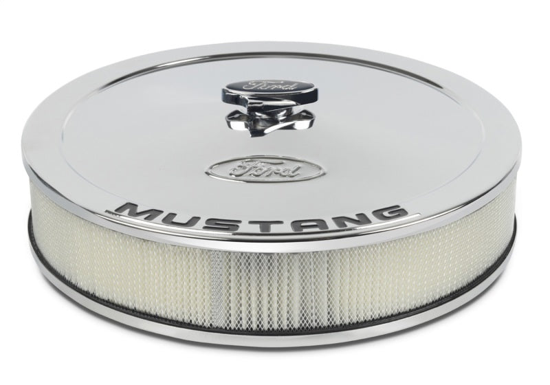 FR Air Cleaners - Ford Racing Air Cleaner Kit - Chrome w/Mustang Emblem