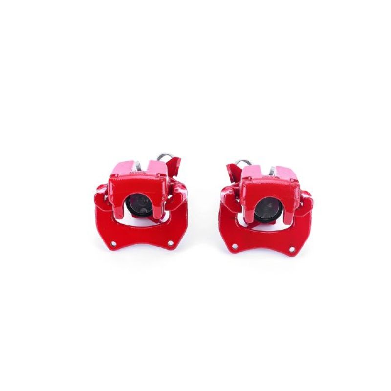 PSB Red Calipers - Power Stop 00-04 Audi A6 Quattro Rear Red Calipers w/Brackets - Pair