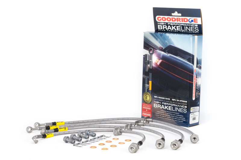 GR G-Stop Brake Line Kits - Goodridge 12-15 Honda Civic Si / 13-15 Acura ILX 2.4L (Lrg Disc) Stainless Steel Brake Line Kit