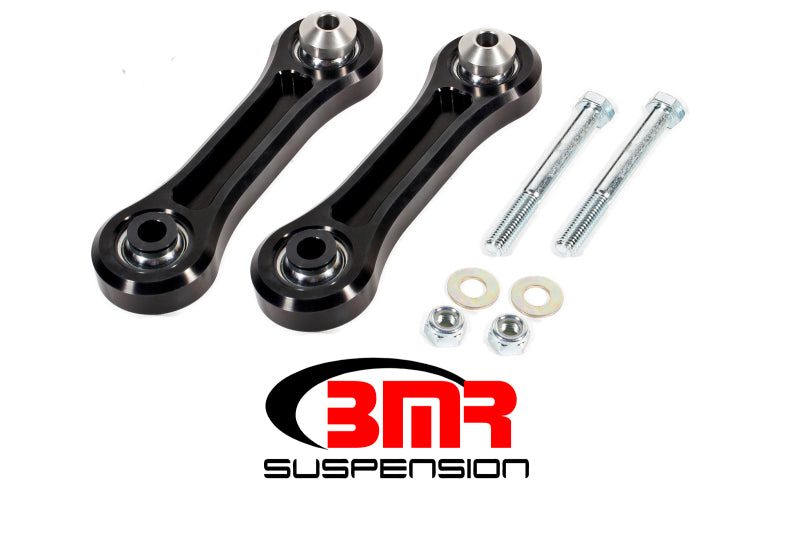 BMR Vertical Links - BMR 15-17 S550 Mustang Rear Lower Control Arms Vertical Link w/ Spherical Bearings - Black