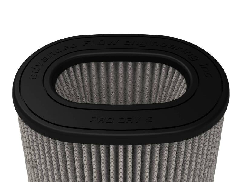 AFE Universal Pro Dry S Filter - aFe MagnumFLOW Pro DRY S Air Filter (6-3/4 x 4-3/4)in F x (8-1/2 x 6-1/2)in B x (7-1/4 x 5)in T