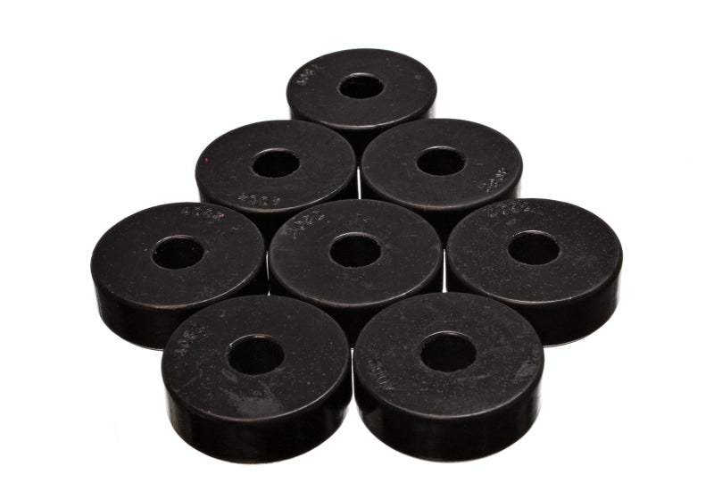 ES Poly Pads - Black - Energy Suspension Pad - Firm - 1-15/16in OD x 9/16in ID x 21/32in H - Black