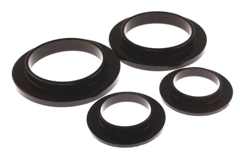 ES Spring Isolators - Black - Energy Suspension 79-04 Ford Mustang SVO Black Rear Spring Upper & Lower Isolator Set