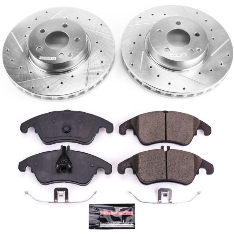 PSB Z23 Evolution Kit - Power Stop 2014 Mercedes-Benz C300 Front Z23 Evolution Sport Brake Kit