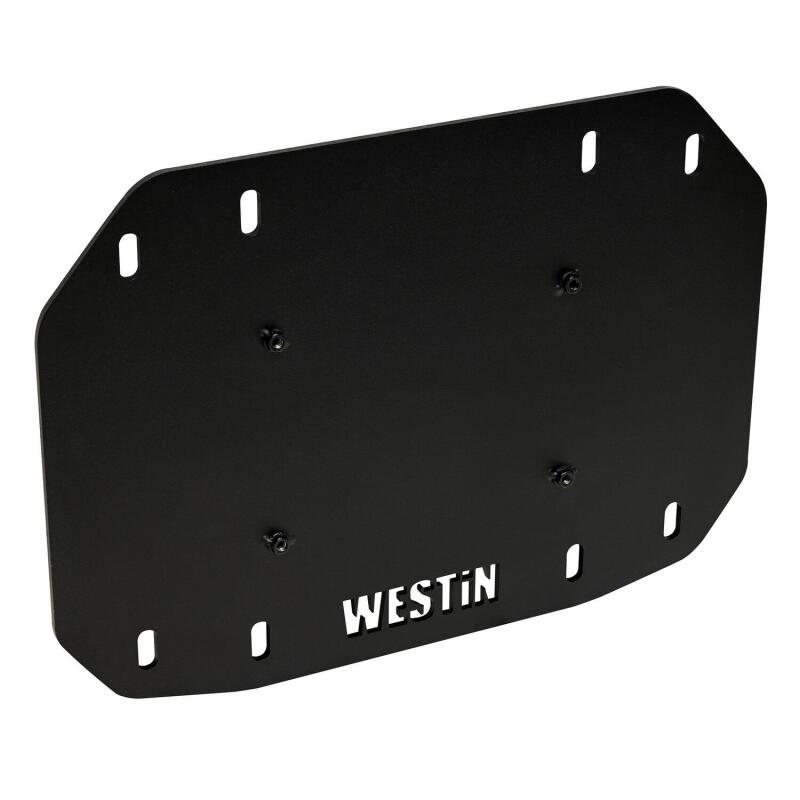 WES Tire Carrier - Westin 18-25 Wrangler JL Spare Tire Delete Plate - Tex. Blk