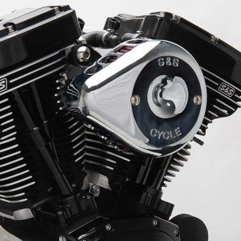 SSC Air Cleaner Kits - S&S Cycle 01-15 Fuel-Injected Softail Models Stealth Air Cleaner Kit w/ Chrome Mini Teardrop Cover