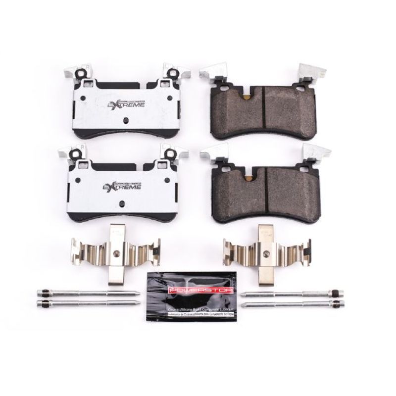 PSB Z26 Extreme Brake Pads - Power Stop 08-13 Mercedes-Benz C63 AMG Rear Z26 Extreme Street Brake Pads w/Hardware