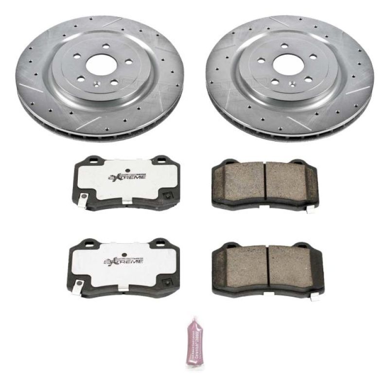 PSB Z26 Street Warrior Kit - Power Stop 09-15 Cadillac CTS Rear Z26 Street Warrior Brake Kit