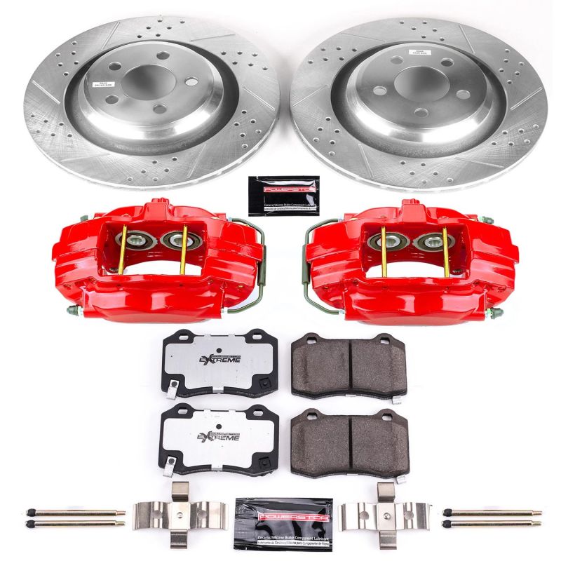 PSB Z26 Street Kit w/Cals - Power Stop 05-10 Chrysler 300 Rear Z26 Street Warrior Brake Kit w/Calipers