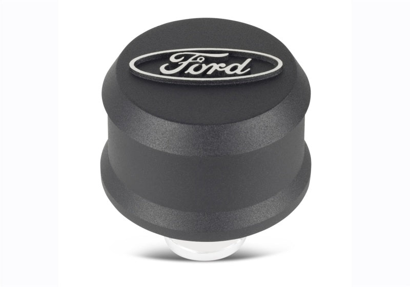 FR Breather Caps - Ford Racing Slant Edge Breather - Black