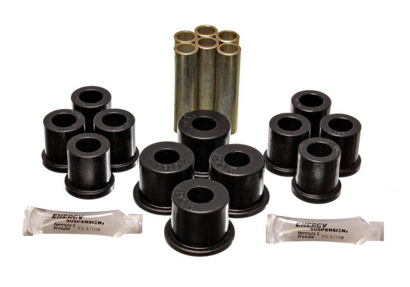 ES Spring/Shackle Bush - Black - Energy Suspension Ford 4 Wd Front Spring Bushing Set - Black