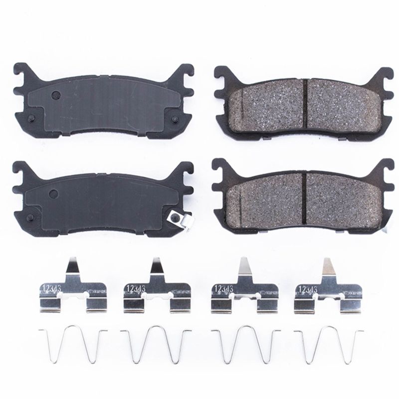 PSB Z17 Evolution Brake Pads - Power Stop 97-03 Ford Escort Rear Z17 Evolution Ceramic Brake Pads w/Hardware