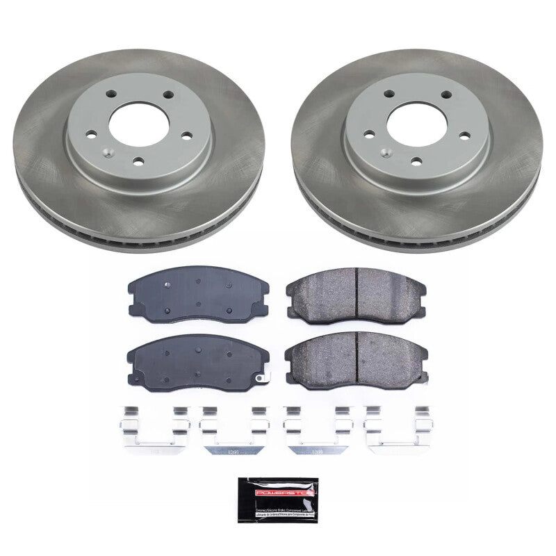 PSB Semi-Coated Rotor Kits - Power Stop 07-09 Suzuki XL-7 Front Semi-Coated Rotor Kit