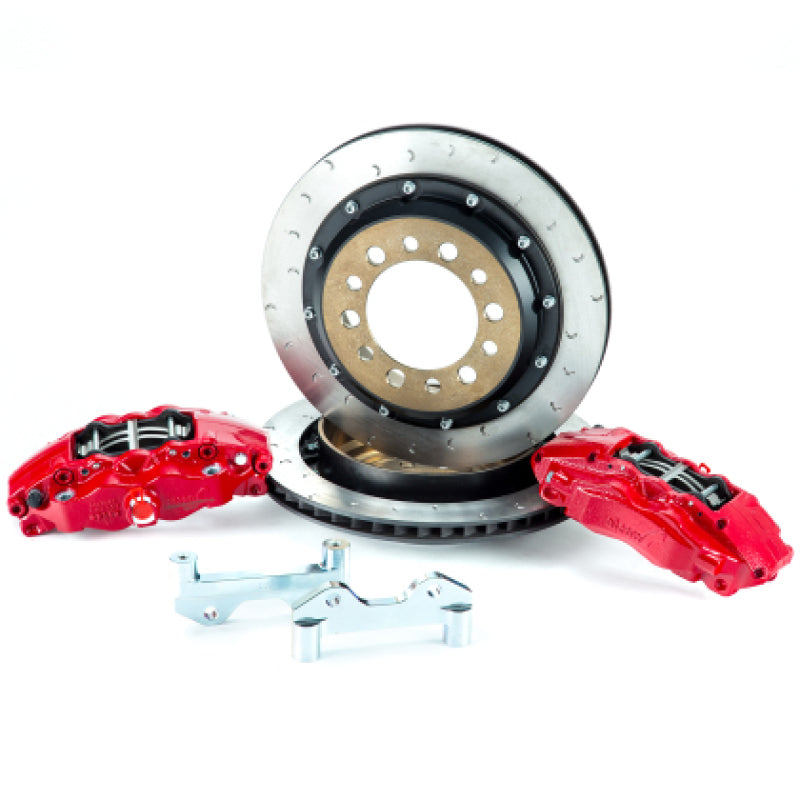 ALC Rear Brake Kits - Alcon 2007+ Jeep JK w/ 5x5.5in Hub 355x22mm Rotor 4-Piston Calipers Rear Brake Upgrade Kit - Red