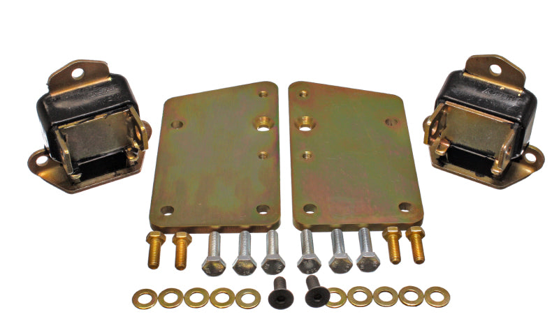 ES Motor Mounts - Black - Energy Suspension Ls Conversion Motor Mount Set - Black