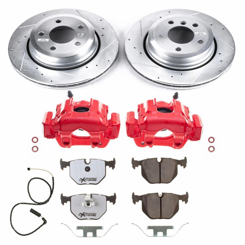 PSB Z26 Street Kit w/Cals - Power Stop 10-04 BMW X3 Rear Z26 Street Warrior Brake Kit w/Calipers