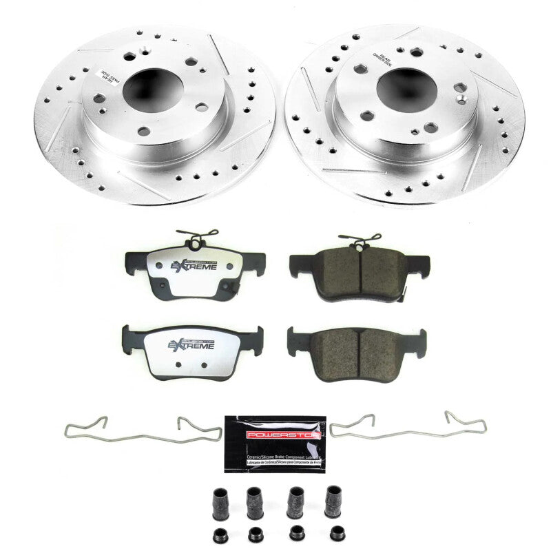 PSB Z26 Street Warrior Kit - Power Stop 20-22 Honda Civic Rear Z26 Street Brake Kit