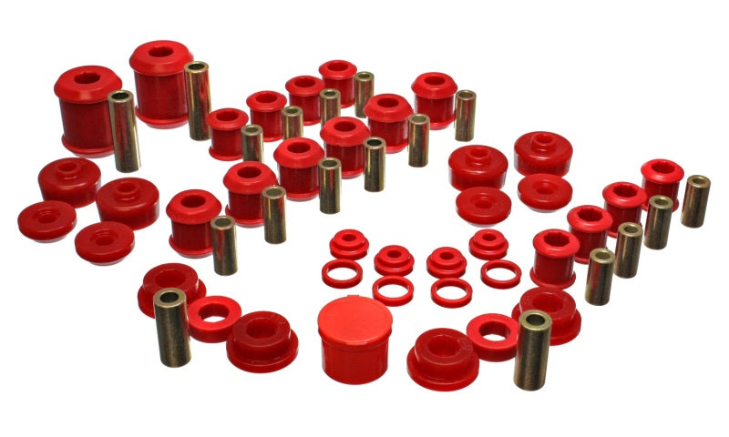 ES Hyper-Flex Sets - Red - Energy Suspension 95-99 Mitsubishi Eclipse FWD/AWD Red Hyper-flex Master Bushing Set