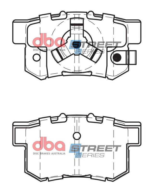 DBA Street Series Brake Pads - DBA 10-18 Acura RDX Street Series Rear Brake Pads