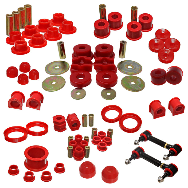 ES C-Bushings - Red - Energy Suspension 97-01 Honda CR-V Master Bushing Set - Red
