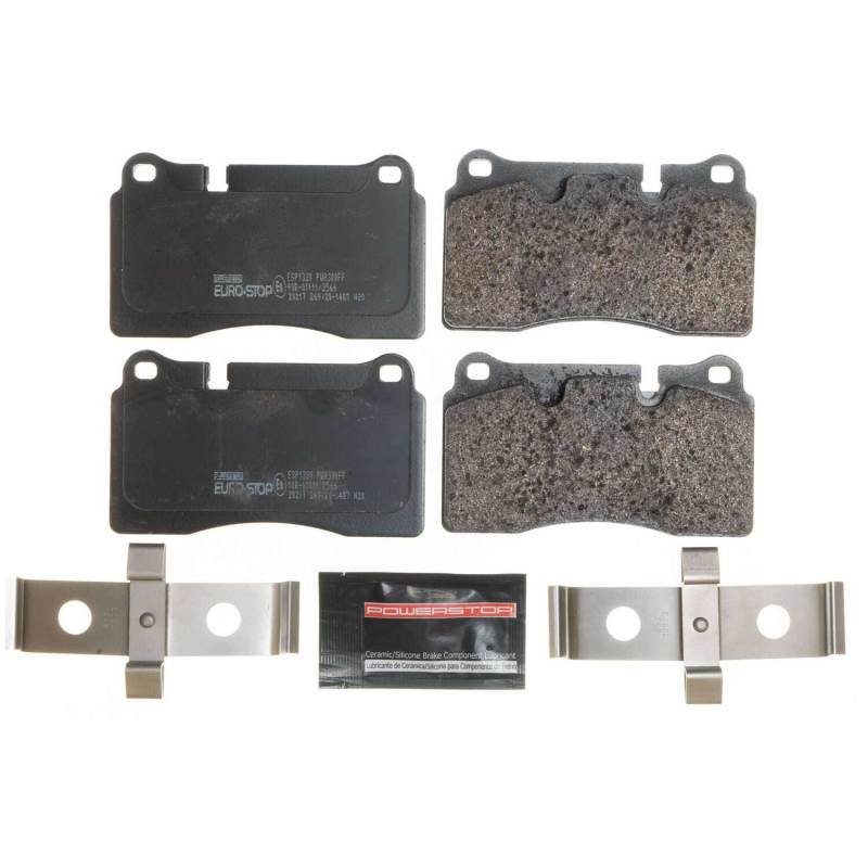 PSB Euro-Stop Brake Pads - Power Stop 08-09 Land Rover Range Rover Sport Euro-Stop ECE-R90 Front Brake Pads