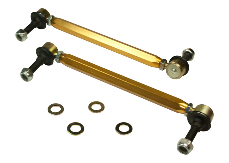 WL Sway Bar Links - Whiteline Universal Sway Bar - Link Assembly Heavy Duty Adjustable Steel Ball