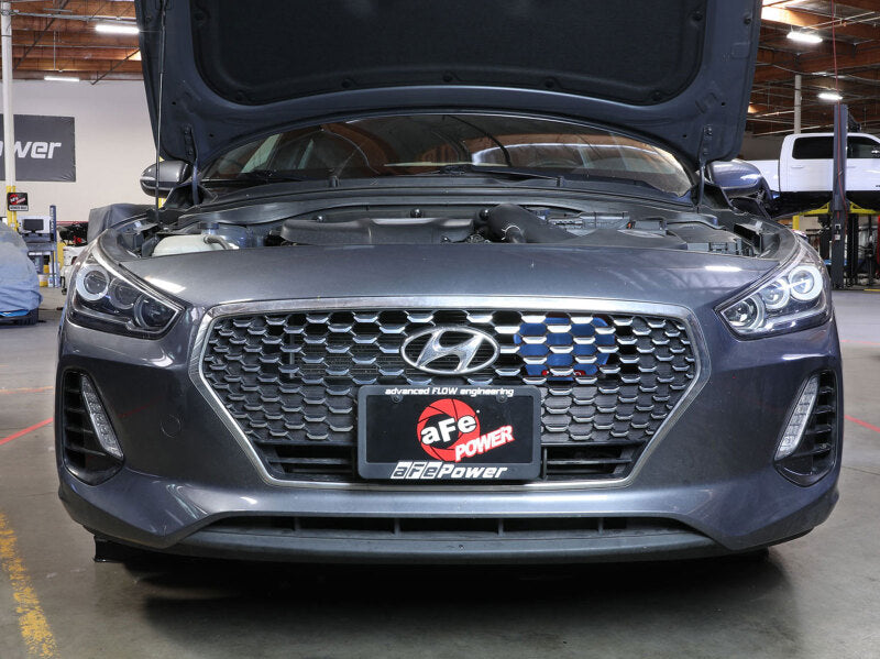AFE Air Scoops - aFe 18-20 Hyundai Elantra GT L4-1.6L (t) Takeda Momentum Dynamic Air Scoop - Blue