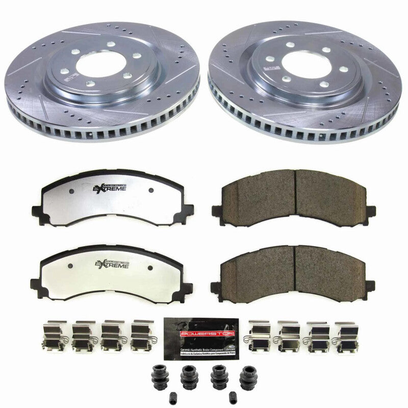 PSB Z36 Truck & Tow Kit - Power Stop 22-23 Ford F-150 Lightning Front Z36 Truck & Tow Brake Kit