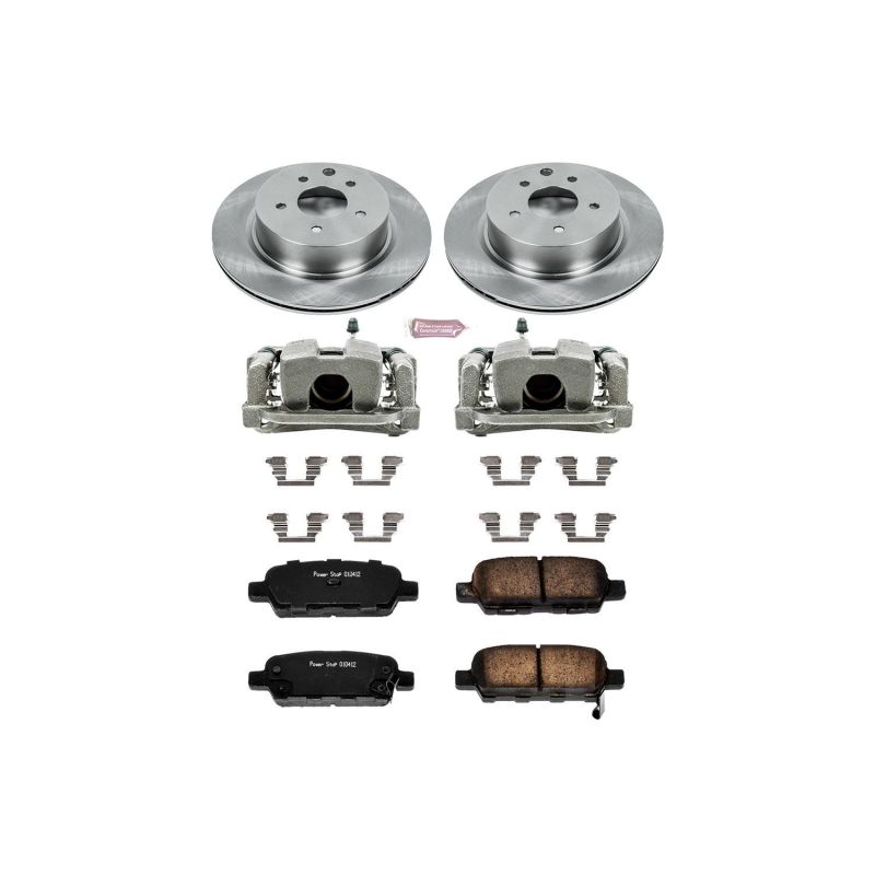 PSB Autospecialty Kit w/Cals - Power Stop 08-12 Infiniti EX35 Rear Autospecialty Brake Kit w/Calipers